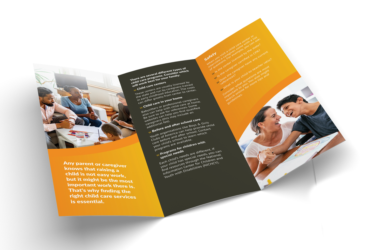 Accessing Child Care Services Pamphlet