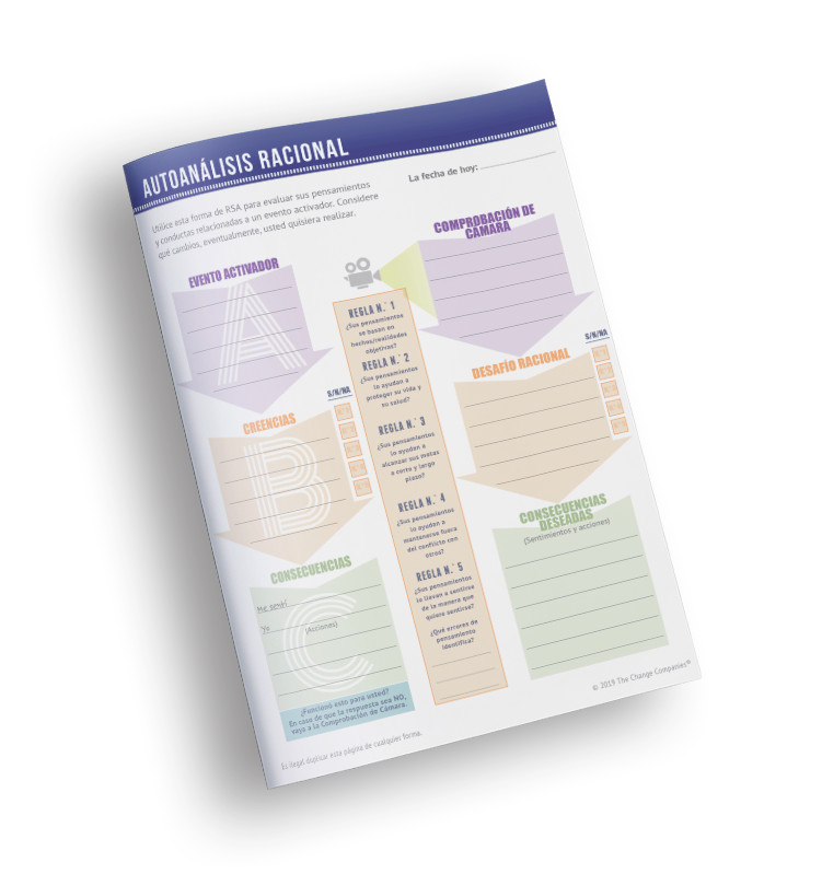 Rational Self-Analysis Check Pad (SPANISH)