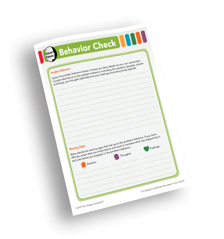 Behavior Checkboxes Behavior Check Pad – The Change Companies